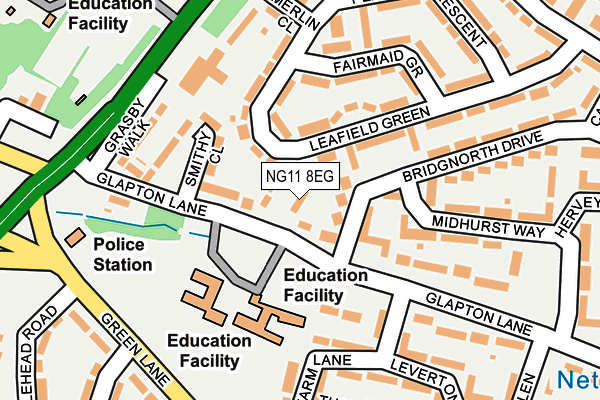 NG11 8EG map - OS OpenMap – Local (Ordnance Survey)