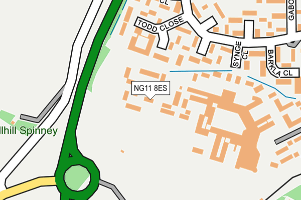 NG11 8ES map - OS OpenMap – Local (Ordnance Survey)