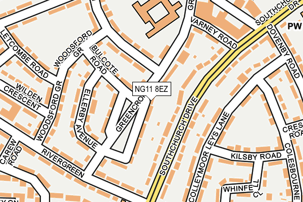 NG11 8EZ map - OS OpenMap – Local (Ordnance Survey)