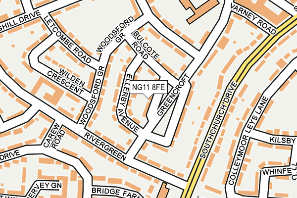 NG11 8FE map - OS OpenMap – Local (Ordnance Survey)