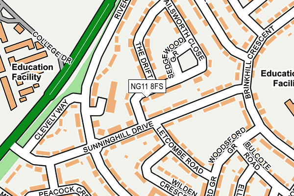 NG11 8FS map - OS OpenMap – Local (Ordnance Survey)