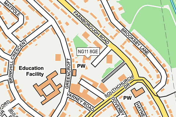 NG11 8GE map - OS OpenMap – Local (Ordnance Survey)