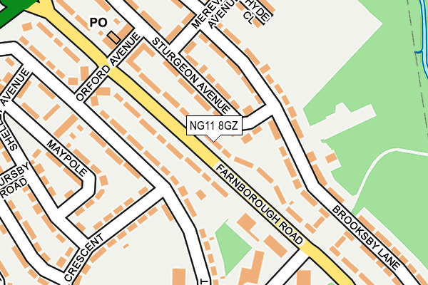 NG11 8GZ map - OS OpenMap – Local (Ordnance Survey)