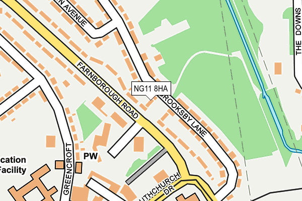 NG11 8HA map - OS OpenMap – Local (Ordnance Survey)