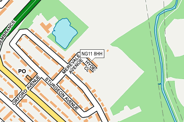NG11 8HH map - OS OpenMap – Local (Ordnance Survey)