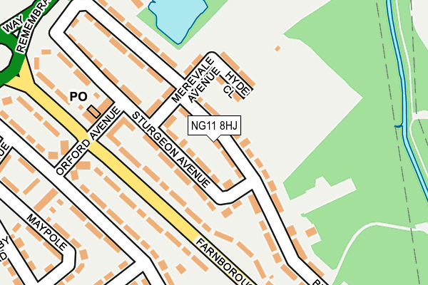 NG11 8HJ map - OS OpenMap – Local (Ordnance Survey)