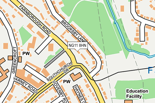 NG11 8HN map - OS OpenMap – Local (Ordnance Survey)