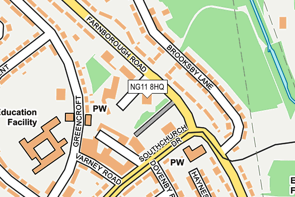 NG11 8HQ map - OS OpenMap – Local (Ordnance Survey)