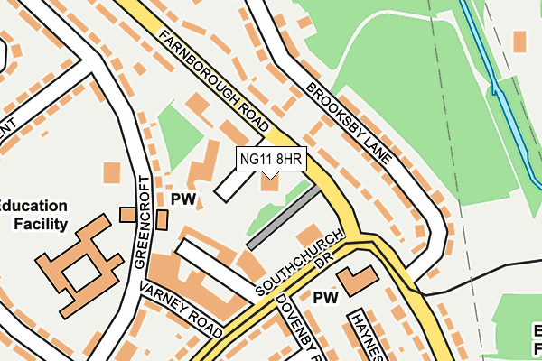 NG11 8HR map - OS OpenMap – Local (Ordnance Survey)