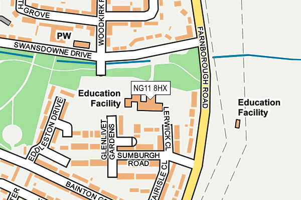 NG11 8HX map - OS OpenMap – Local (Ordnance Survey)