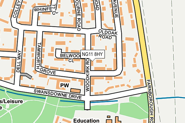 NG11 8HY map - OS OpenMap – Local (Ordnance Survey)