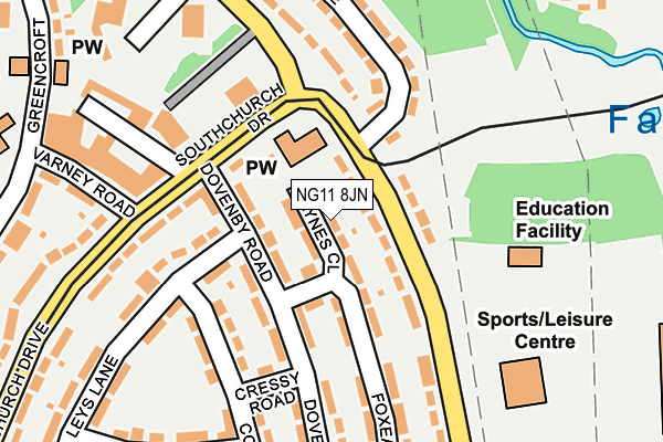 NG11 8JN map - OS OpenMap – Local (Ordnance Survey)