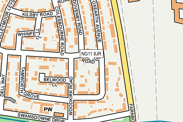 NG11 8JR map - OS OpenMap – Local (Ordnance Survey)