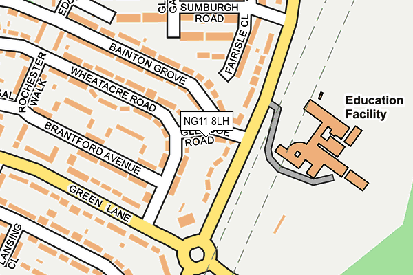 NG11 8LH map - OS OpenMap – Local (Ordnance Survey)