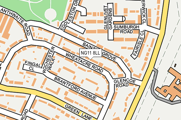 NG11 8LL map - OS OpenMap – Local (Ordnance Survey)