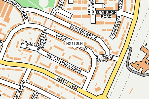 NG11 8LN map - OS OpenMap – Local (Ordnance Survey)