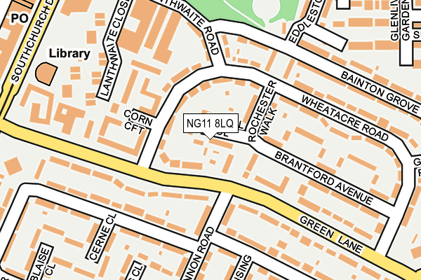 NG11 8LQ map - OS OpenMap – Local (Ordnance Survey)