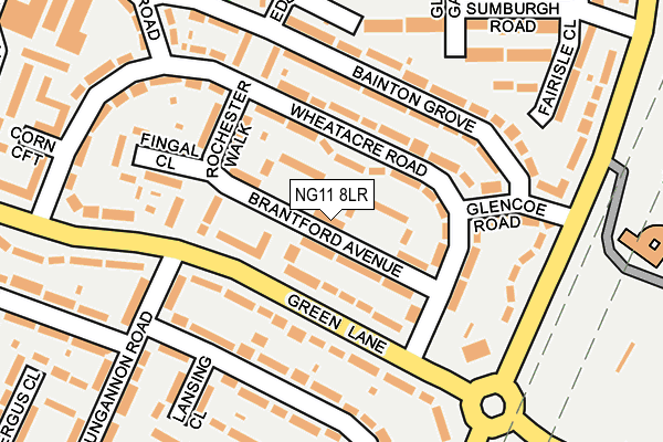 NG11 8LR map - OS OpenMap – Local (Ordnance Survey)