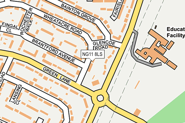 NG11 8LS map - OS OpenMap – Local (Ordnance Survey)