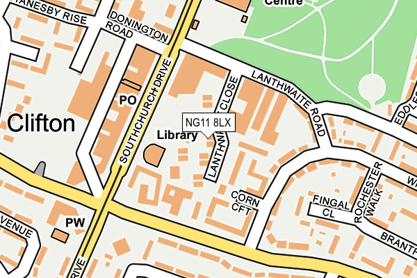 NG11 8LX map - OS OpenMap – Local (Ordnance Survey)