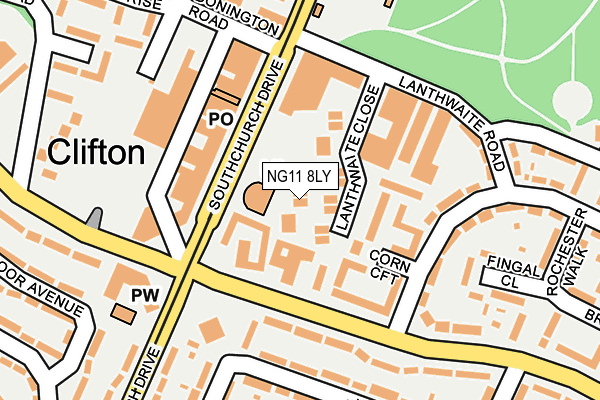 NG11 8LY map - OS OpenMap – Local (Ordnance Survey)