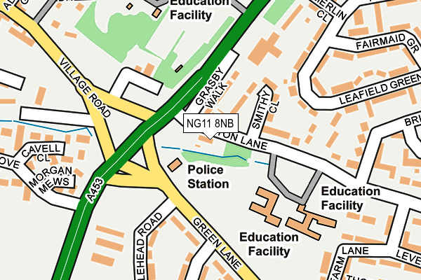 NG11 8NB map - OS OpenMap – Local (Ordnance Survey)