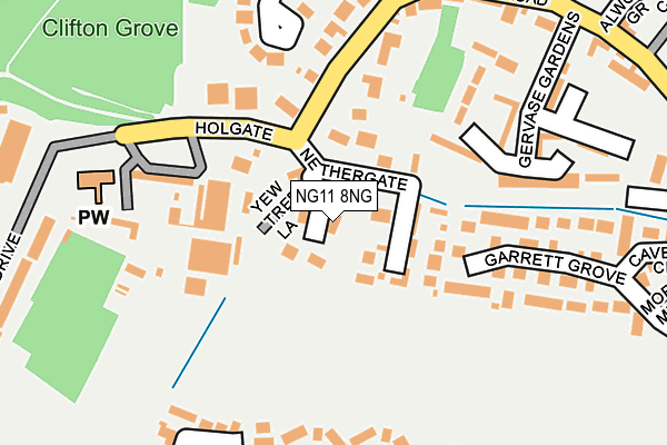 NG11 8NG map - OS OpenMap – Local (Ordnance Survey)