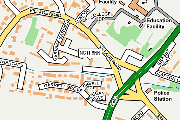 NG11 8NN map - OS OpenMap – Local (Ordnance Survey)