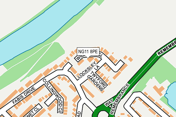 NG11 8PE map - OS OpenMap – Local (Ordnance Survey)