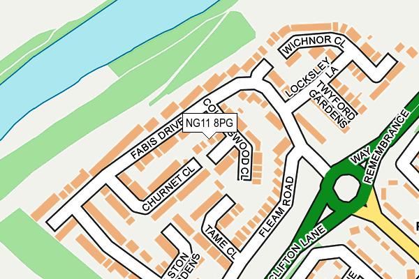 NG11 8PG map - OS OpenMap – Local (Ordnance Survey)