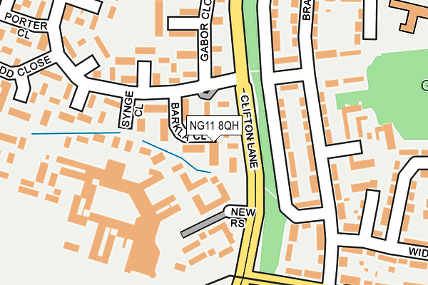 NG11 8QH map - OS OpenMap – Local (Ordnance Survey)