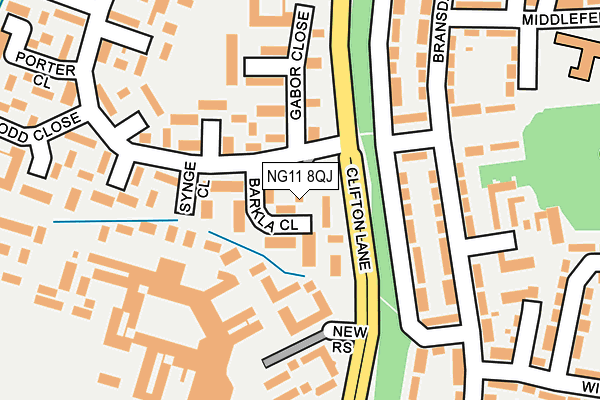 NG11 8QJ map - OS OpenMap – Local (Ordnance Survey)