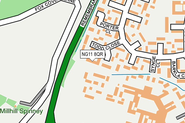 NG11 8QR map - OS OpenMap – Local (Ordnance Survey)