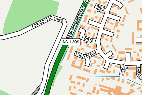 NG11 8QS map - OS OpenMap – Local (Ordnance Survey)