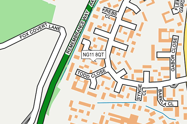 NG11 8QT map - OS OpenMap – Local (Ordnance Survey)