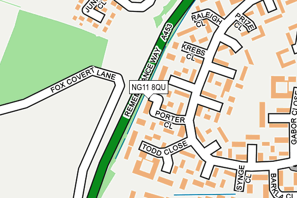 NG11 8QU map - OS OpenMap – Local (Ordnance Survey)