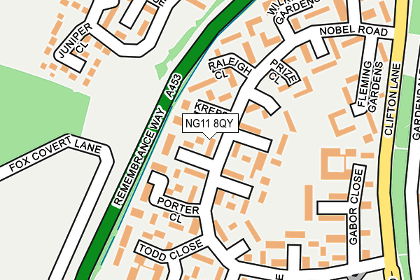 NG11 8QY map - OS OpenMap – Local (Ordnance Survey)