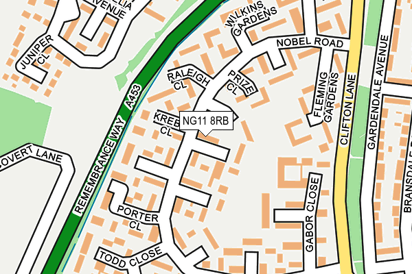 NG11 8RB map - OS OpenMap – Local (Ordnance Survey)