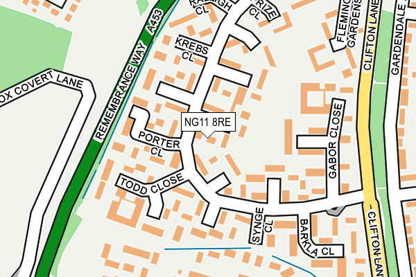 NG11 8RE map - OS OpenMap – Local (Ordnance Survey)