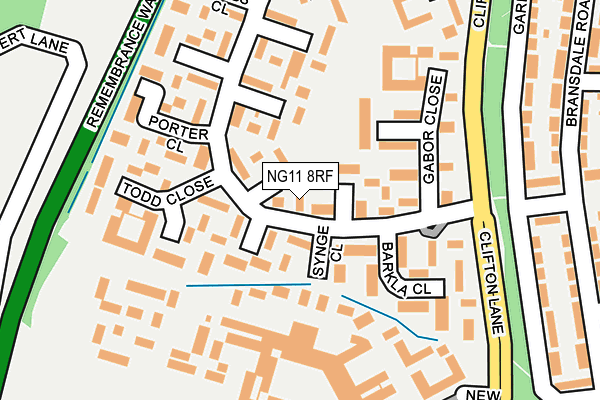 NG11 8RF map - OS OpenMap – Local (Ordnance Survey)