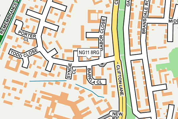 NG11 8RG map - OS OpenMap – Local (Ordnance Survey)