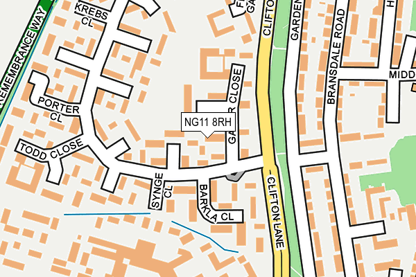 NG11 8RH map - OS OpenMap – Local (Ordnance Survey)