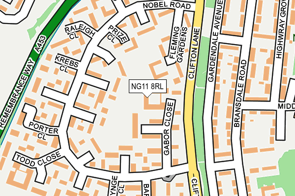 NG11 8RL map - OS OpenMap – Local (Ordnance Survey)
