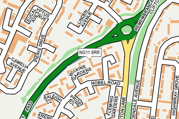 NG11 8RR map - OS OpenMap – Local (Ordnance Survey)