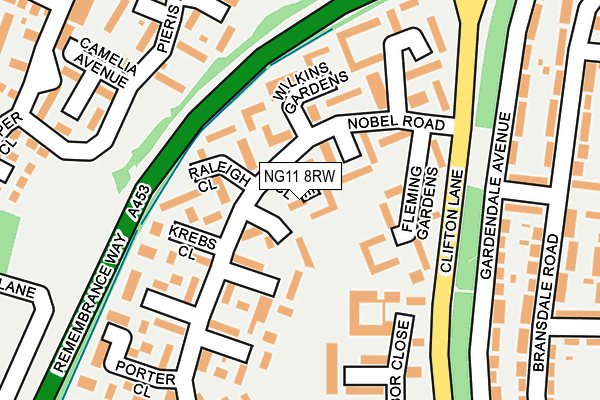 NG11 8RW map - OS OpenMap – Local (Ordnance Survey)