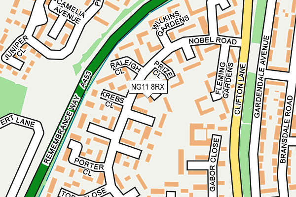 NG11 8RX map - OS OpenMap – Local (Ordnance Survey)