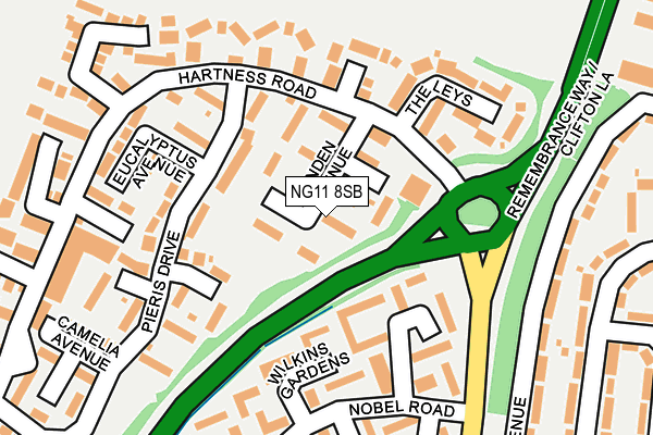 NG11 8SB map - OS OpenMap – Local (Ordnance Survey)