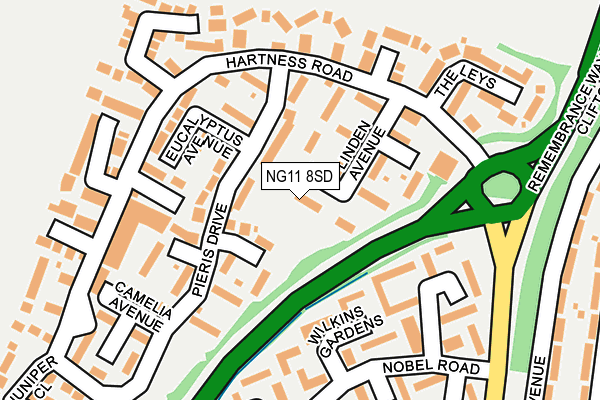 NG11 8SD map - OS OpenMap – Local (Ordnance Survey)