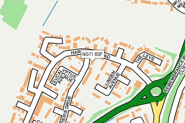 NG11 8SF map - OS OpenMap – Local (Ordnance Survey)