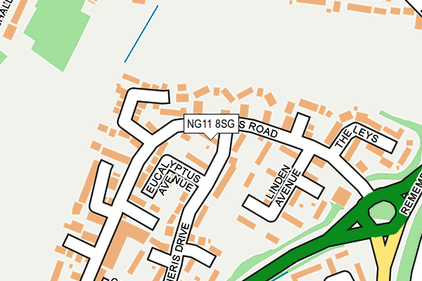 NG11 8SG map - OS OpenMap – Local (Ordnance Survey)